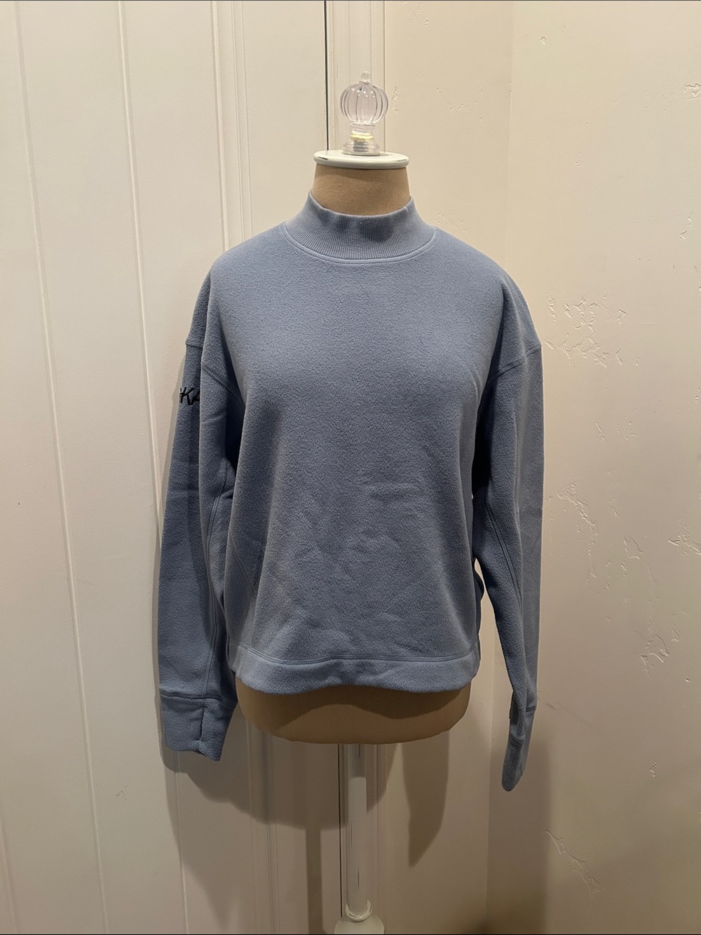 Hoka One One Men's Fleece Mock Neck Thermal Sweater